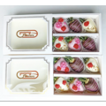 6pcs Floral Theme Chocolate Strawberries Gift Box